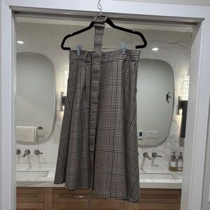 Source Unknown Houndstooth A-Line Skirt
